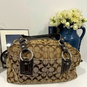 Coach Signature Jacquard Satchel